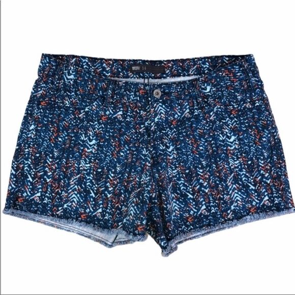 Levi’s printed cutoff jean shorts; chevron design Size 14 - Picture 1 of 9